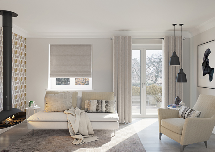 Darwin, Oyster - Roman Blind - Image 8